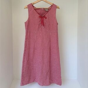 Faded Glory Red/White Checkered Dress